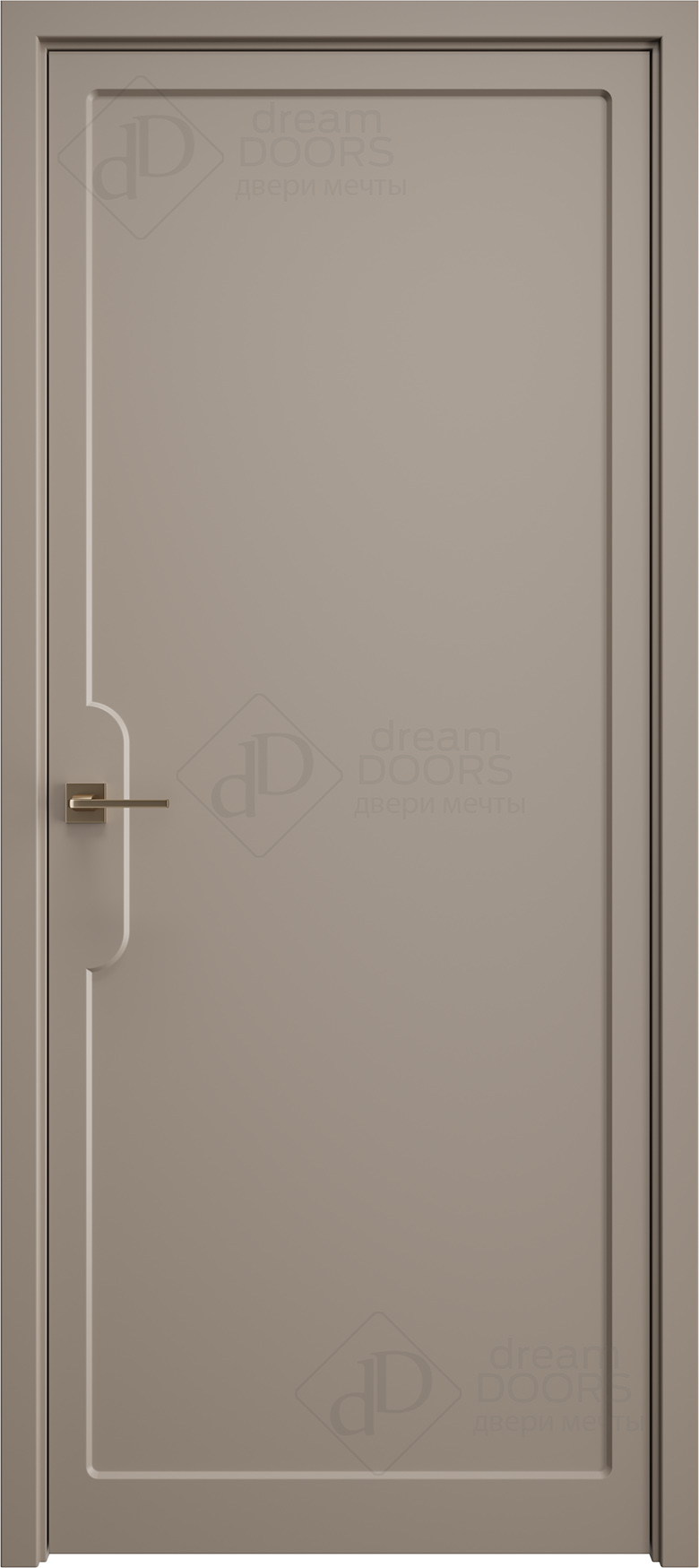 Современные двери с контурной отделкой | DUNE 6 от Dream Doors с покрытием ПВХ/ЭМАЛЬ RAL/NCS