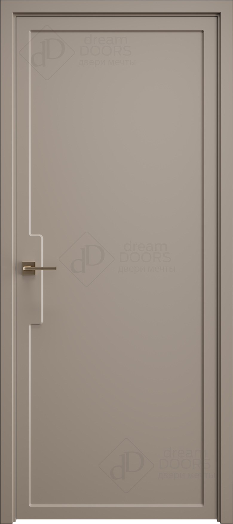 Современные двери с контурной отделкой | DUNE 15 от Dream Doors с покрытием ПВХ/ЭМАЛЬ RAL/NCS