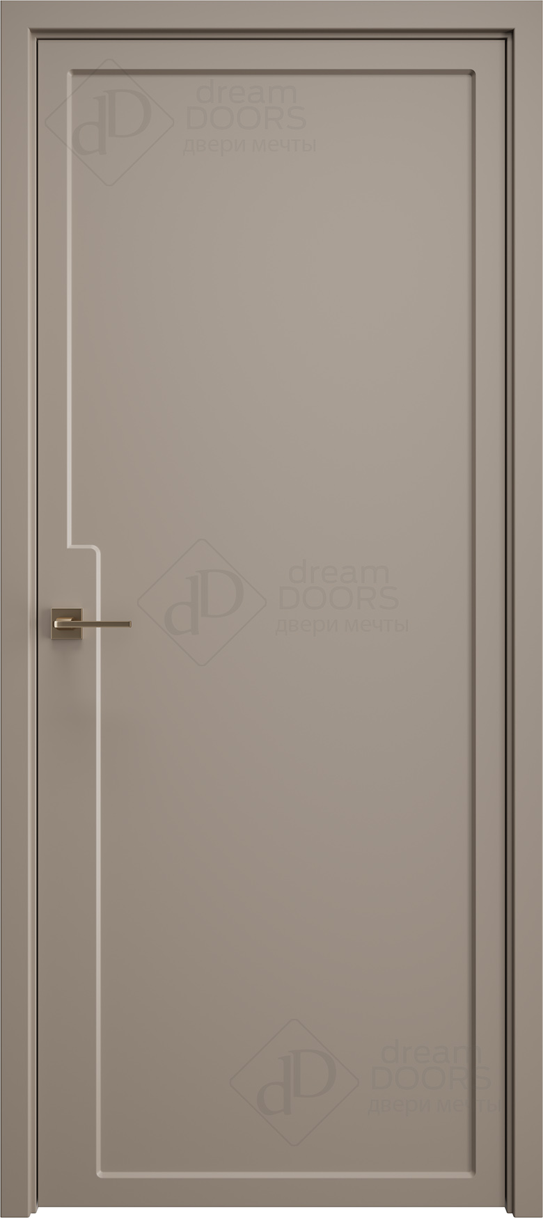 Современные двери с контурной отделкой | DUNE 16 от Dream Doors с покрытием ПВХ/ЭМАЛЬ RAL/NCS