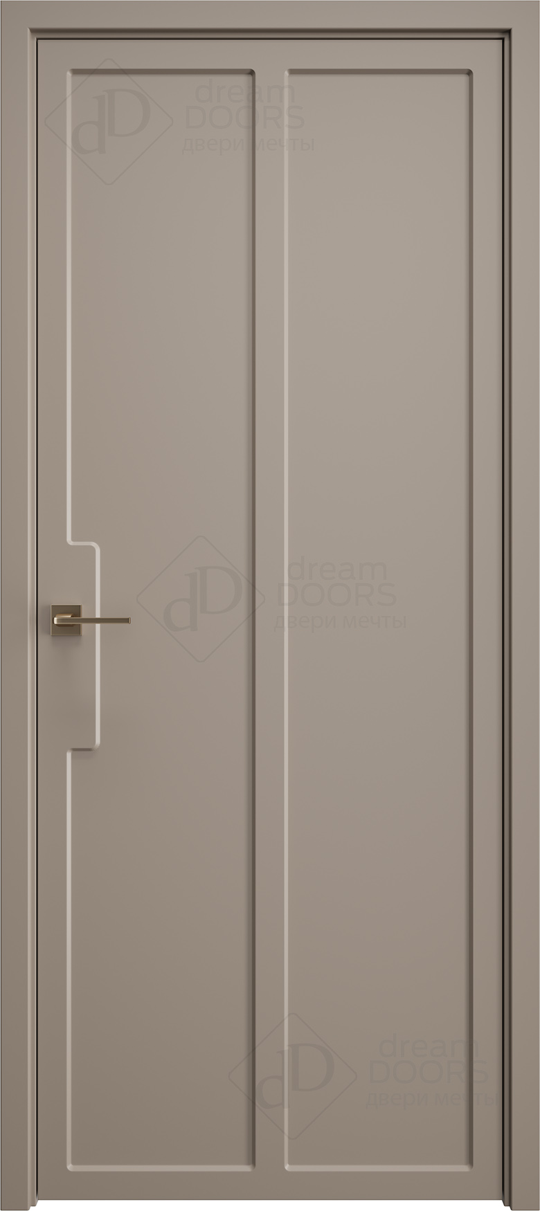 Современные двери с контурной отделкой | DUNE 17 от Dream Doors с покрытием ПВХ/ЭМАЛЬ RAL/NCS