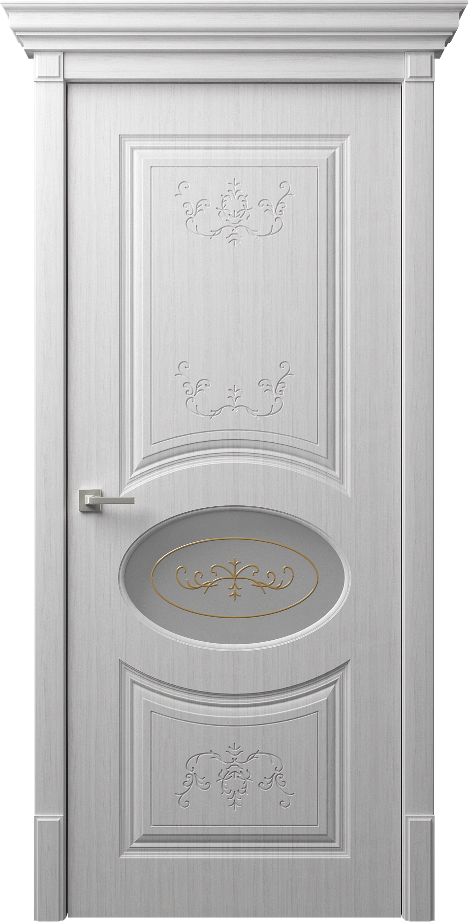 Изысканные двери DOMINICA D6-4 от dreamDoors:  двери с объёмной фрезеровкой | Покрытие ПВХ/ЭМАЛЬ