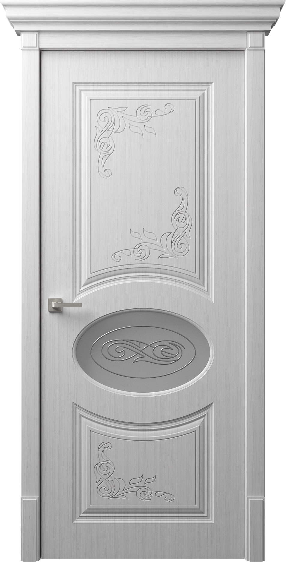 Изысканные двери DOMINICA D7-4 от dreamDoors:  двери с объёмной фрезеровкой | Покрытие ПВХ/ЭМАЛЬ