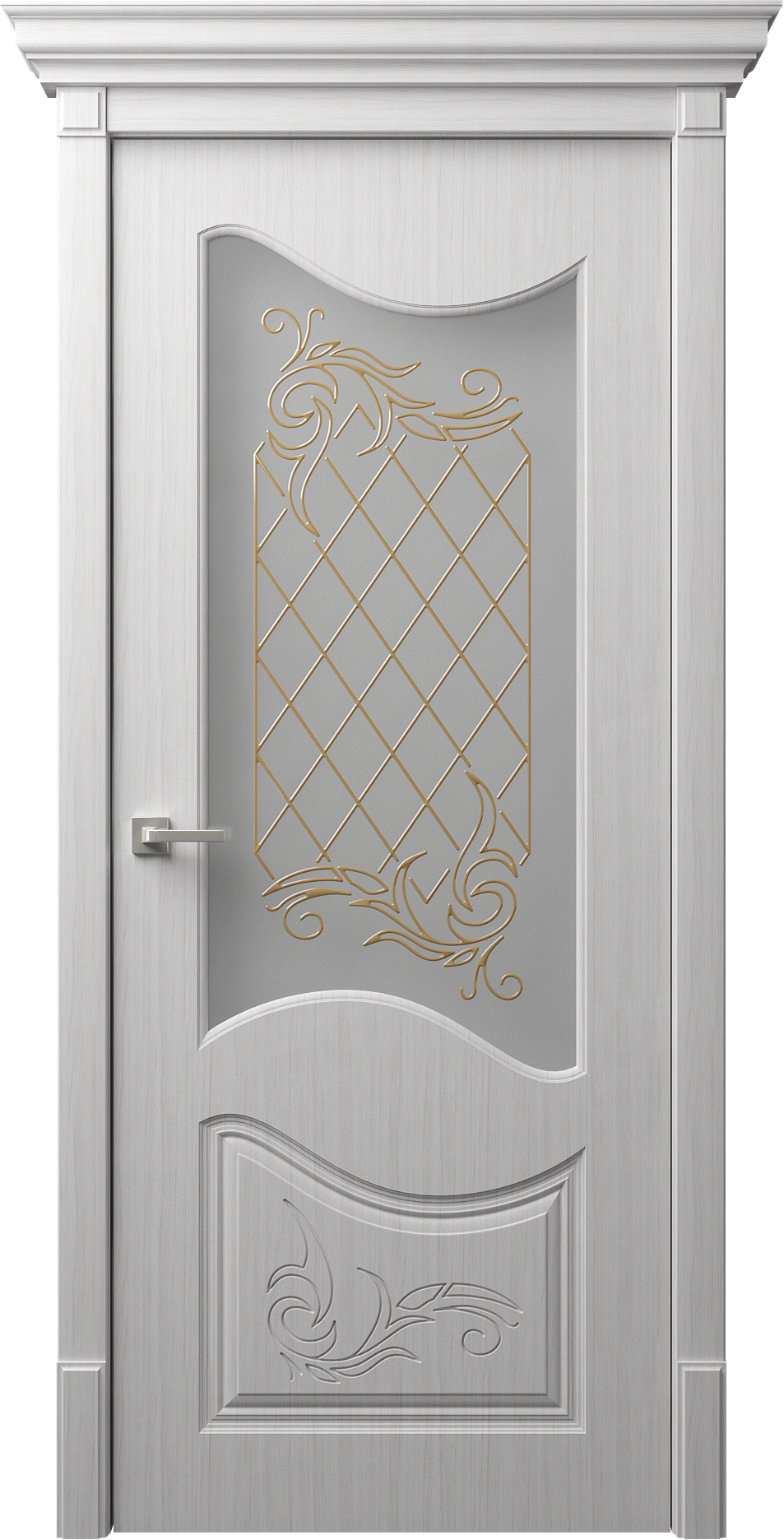 Изысканные двери DOMINICA D8-2 от dreamDoors:  двери с объёмной фрезеровкой | Покрытие ПВХ/ЭМАЛЬ