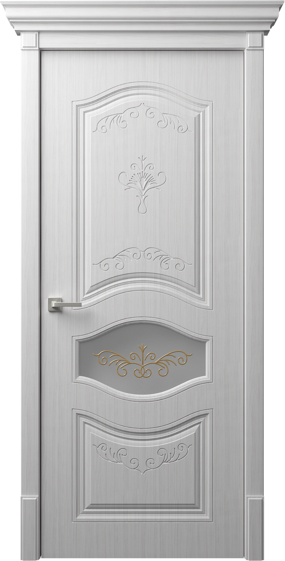 Изысканные двери DOMINICA D12-4 от dreamDoors:  двери с объёмной фрезеровкой | Покрытие ПВХ/ЭМАЛЬ