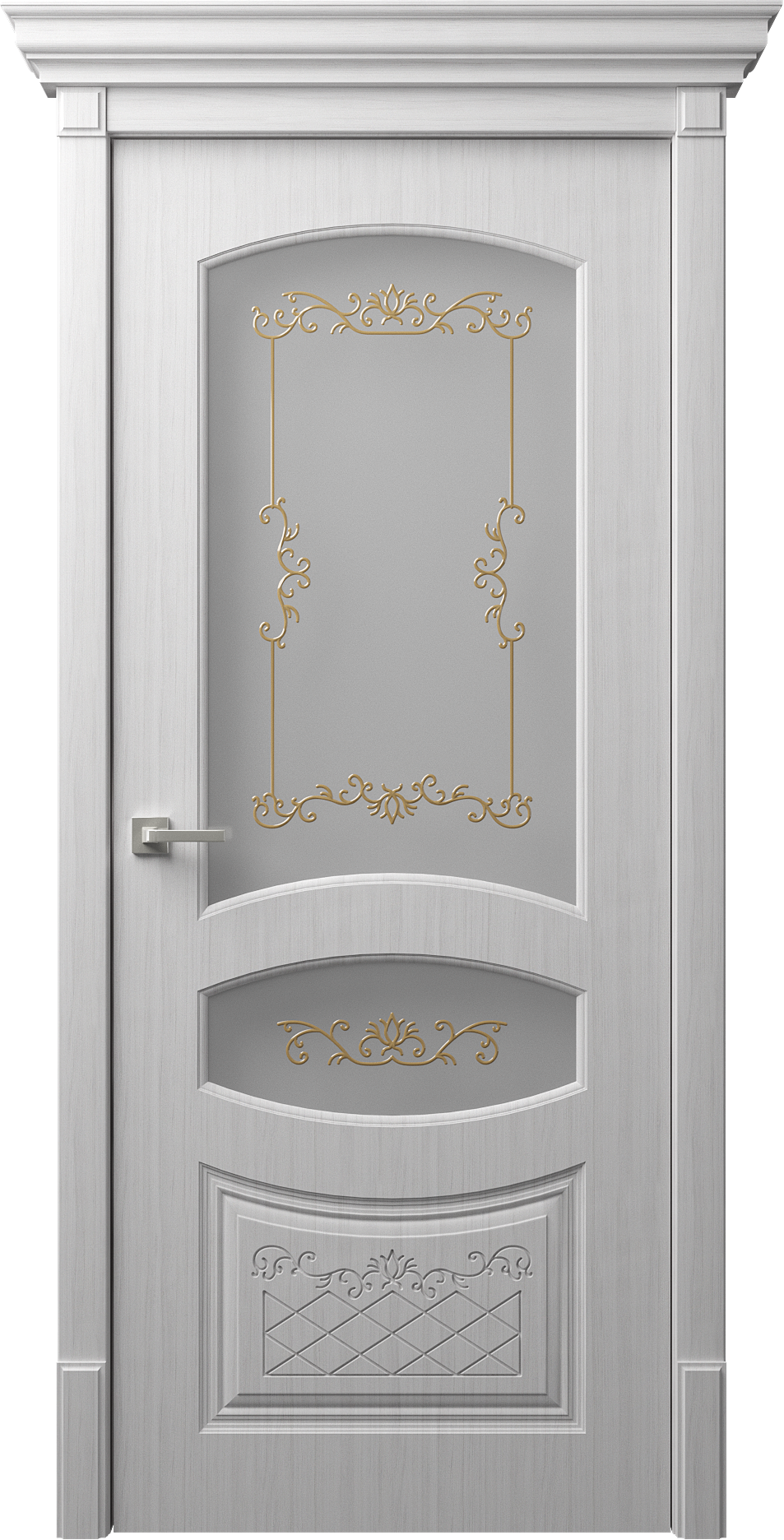 Изысканные двери DOMINICA D17-2 от dreamDoors:  двери с объёмной фрезеровкой | Покрытие ПВХ/ЭМАЛЬ