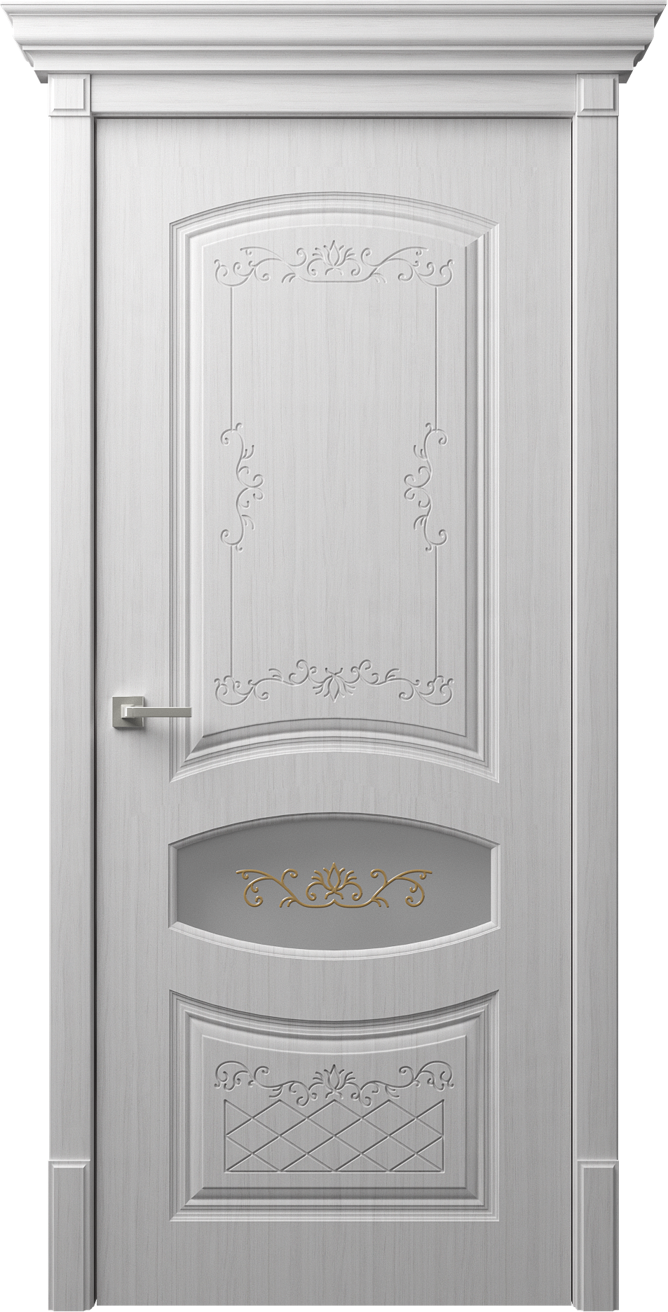 Изысканные двери DOMINICA D17-4 от dreamDoors:  двери с объёмной фрезеровкой | Покрытие ПВХ/ЭМАЛЬ