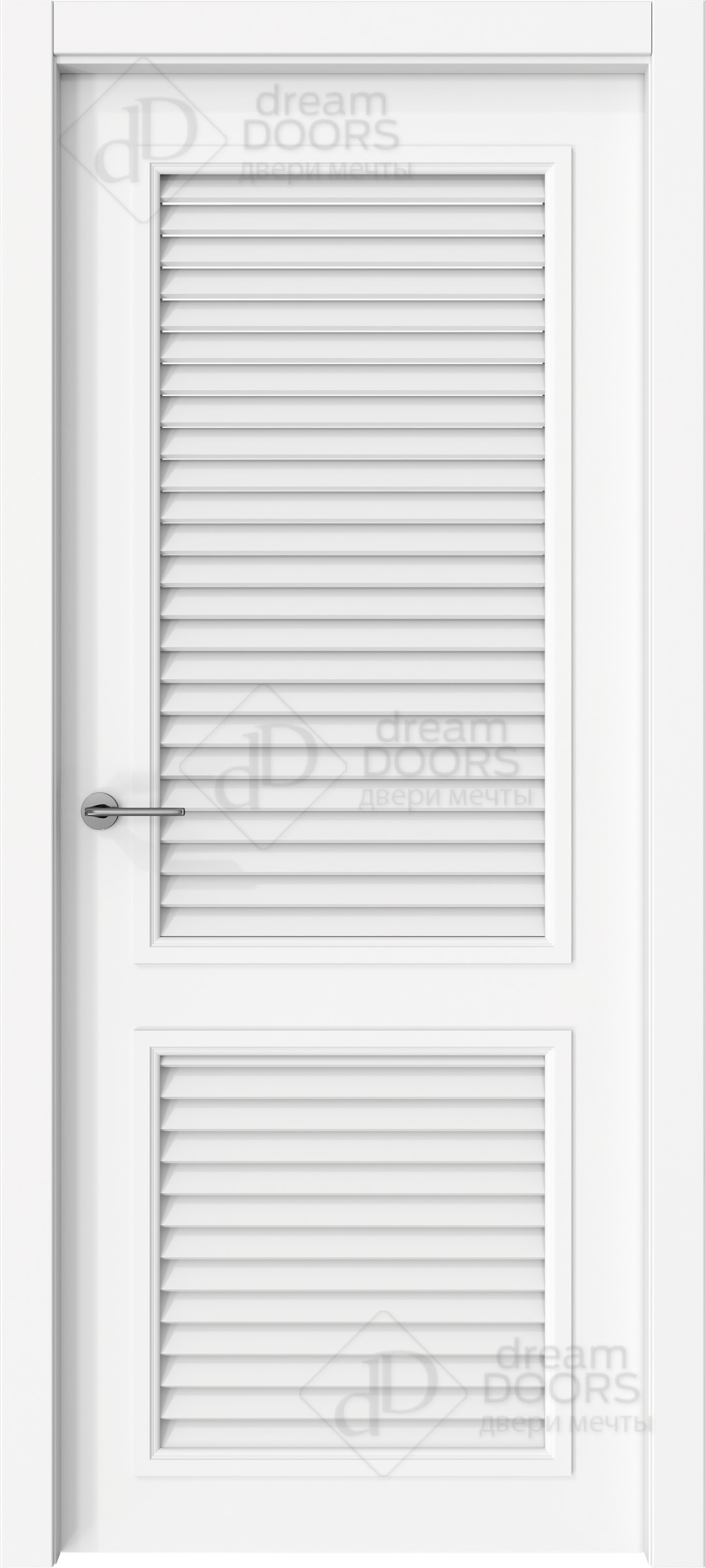 Межкомнатные ЖАЛЮЗИЙНЫЕ двери от dreamDoors | Жалюзийная 2 | Покрытие ПВХ/ЭМАЛЬ RAL/NCS
