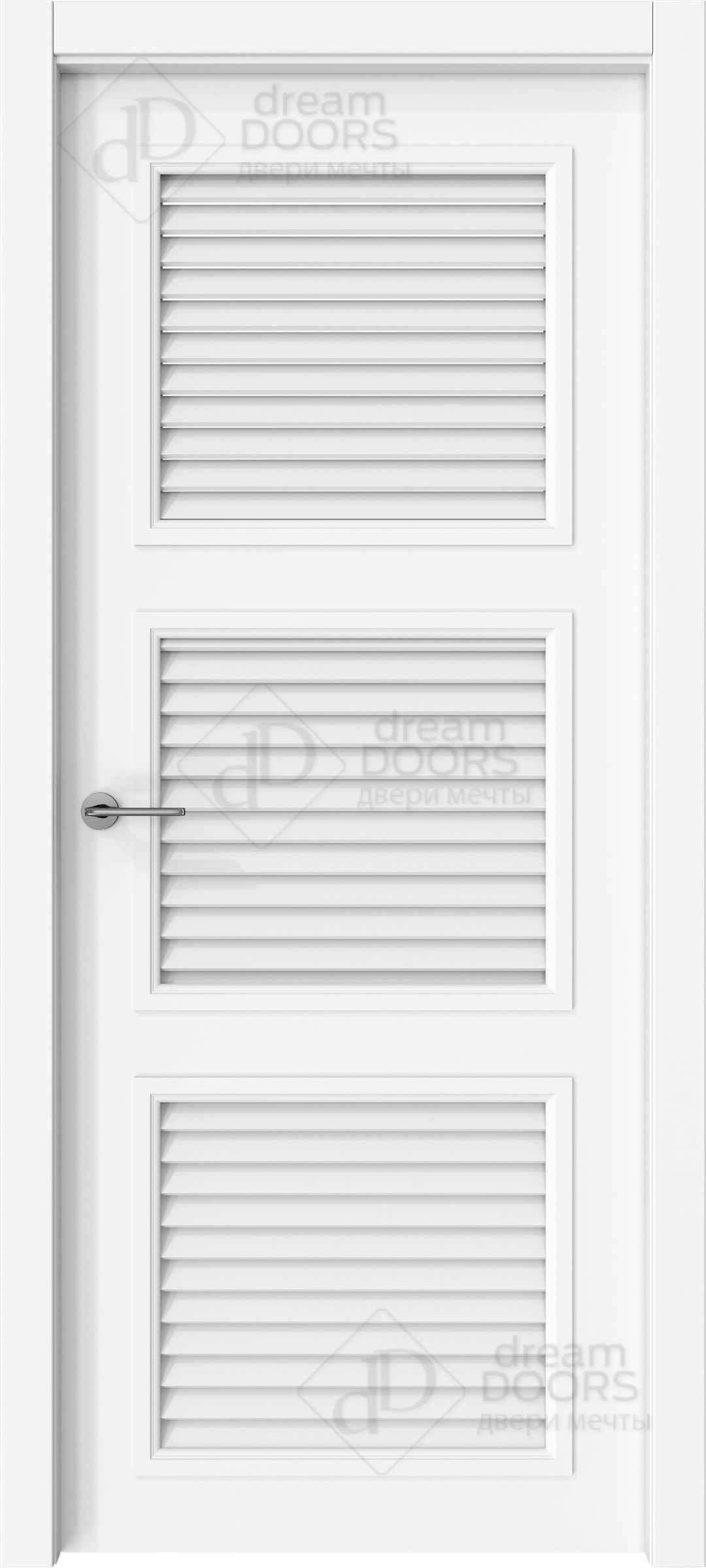 Межкомнатные ЖАЛЮЗИЙНЫЕ двери от dreamDoors | Жалюзийная 4 | Покрытие ПВХ/ЭМАЛЬ RAL/NCS